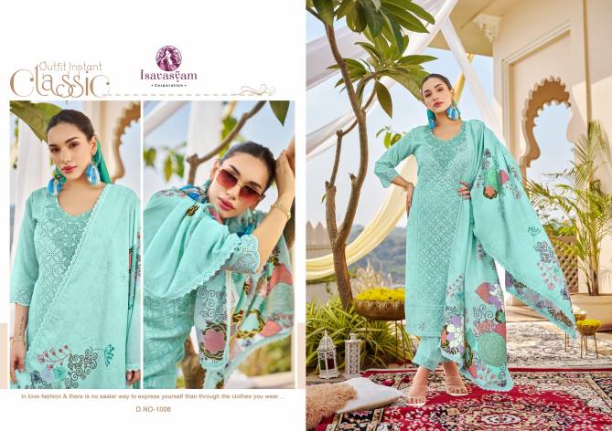 Chikan Applique By Isavasyam Eid Luxury Cotton Readymade Suits Wholesale Price In Surat